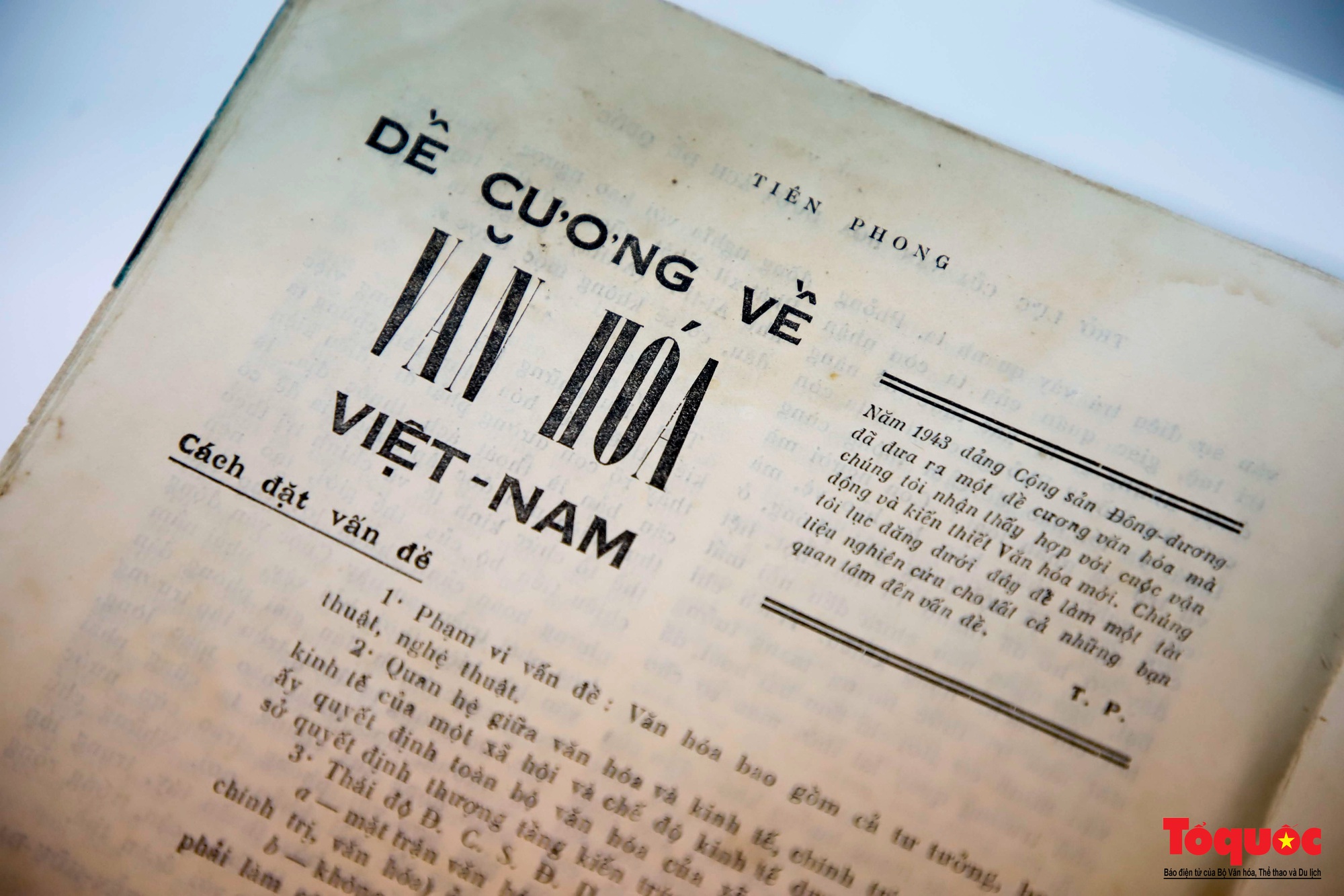 Cận cảnh bản "Đề cương về Văn hóa Việt Nam" đăng toàn văn trên Tạp chí Tiên Phong số 1 - Ảnh 7.