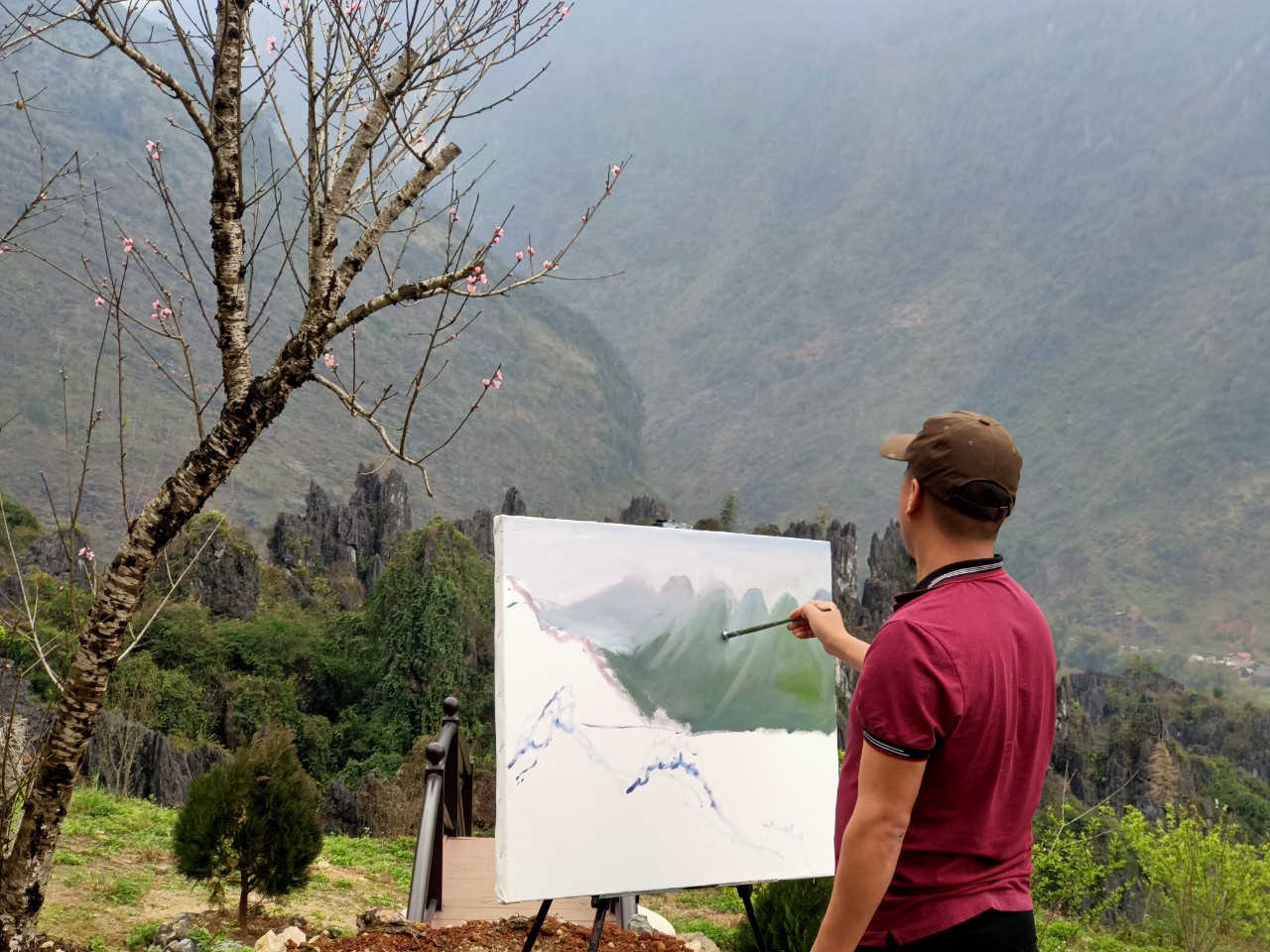 Hà Giang quảng bá du lịch qua trại sáng tác mỹ thuật - Ảnh 1.