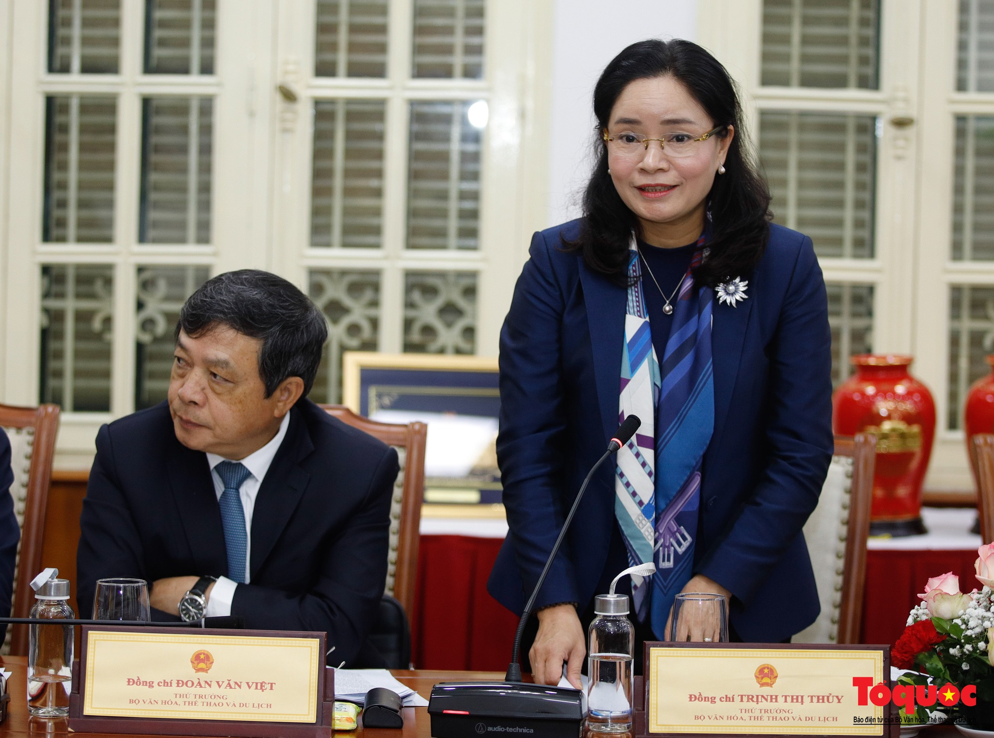 Chùm ảnh: Chủ tịch Quốc hội làm việc với Bộ Văn hóa, Thể thao và Du lịch - Ảnh 6.