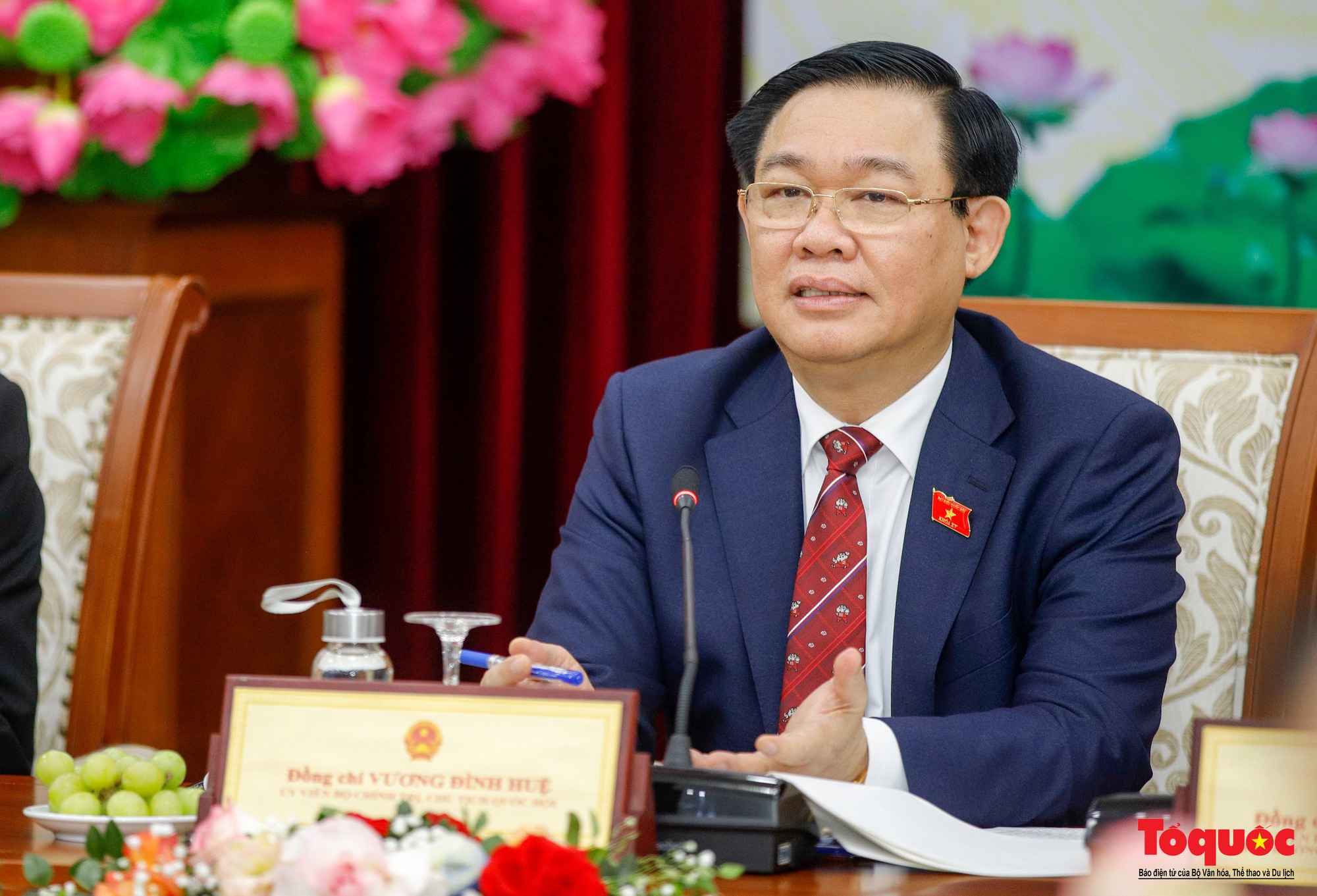 Chùm ảnh: Chủ tịch Quốc hội làm việc với Bộ Văn hóa, Thể thao và Du lịch - Ảnh 8.