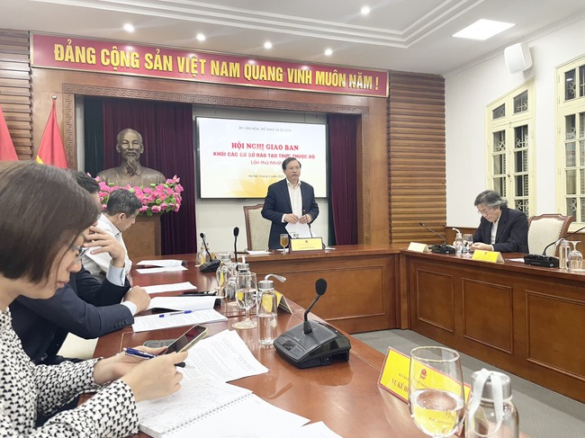 Hội nghị giao ban khối các cơ sở đào tạo trực thuộc Bộ VHTTDL lần thứ Nhất - Ảnh 1.