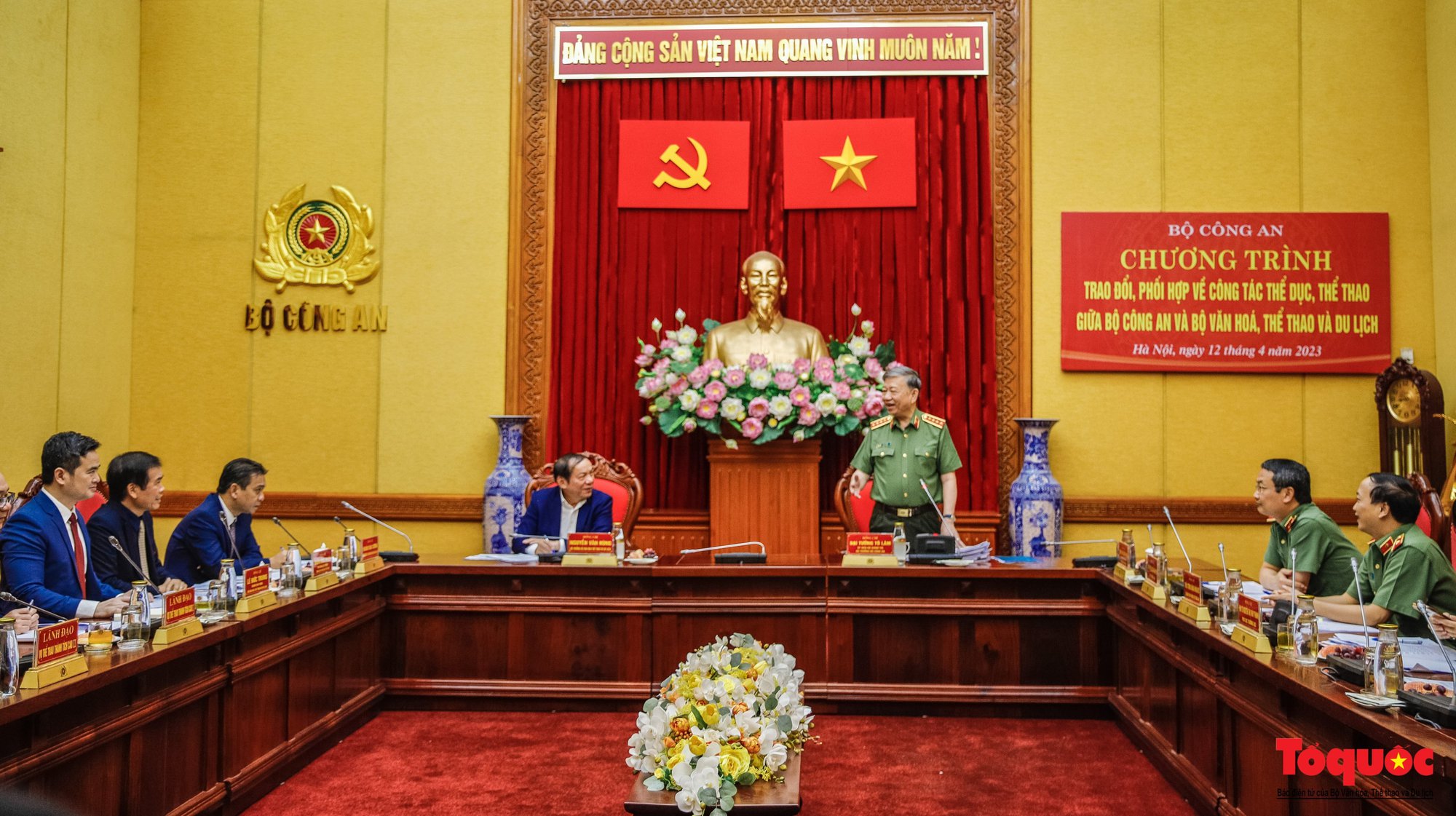 Đánh giá thực chất kết quả phối hợp trong công tác TDTT giữa Bộ Công an và Bộ VHTTDL - Ảnh 1.