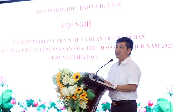 Bộ VHTTDL: Công tác xây dựng và hoàn thiện thể chế pháp luật là nhiệm vụ được đặt lên hàng đầu - Ảnh 4.