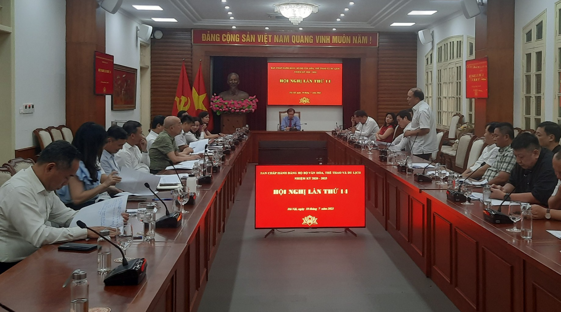 Hội nghị Ban Chấp hành Đảng bộ Bộ VHTTDL lần thứ 14 - Ảnh 1.