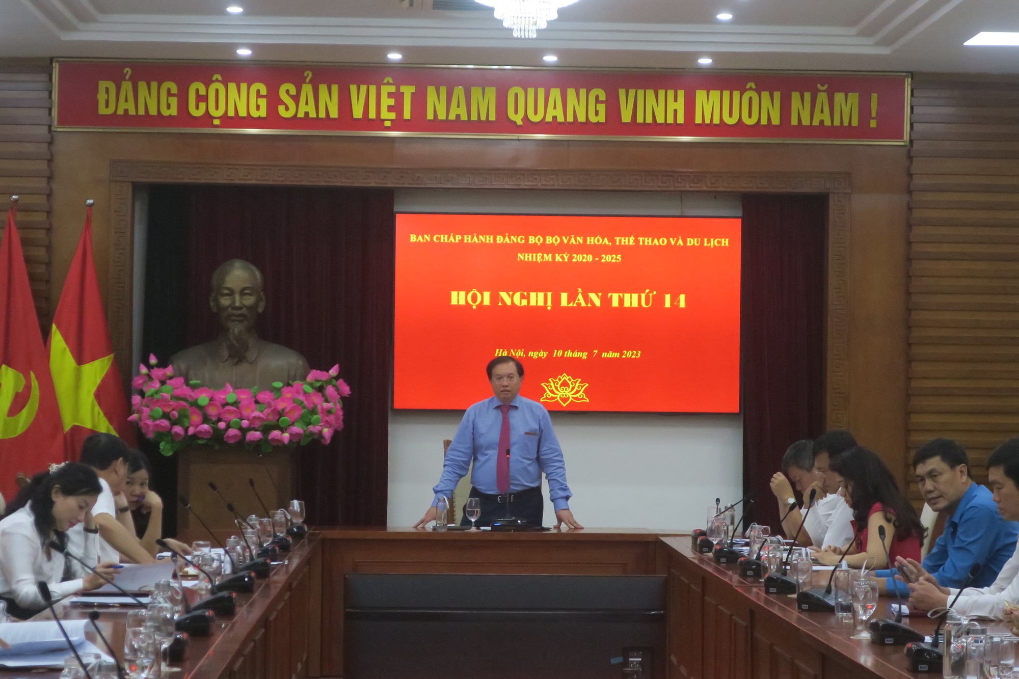 Hội nghị Ban Chấp hành Đảng bộ Bộ VHTTDL lần thứ 14 - Ảnh 3.