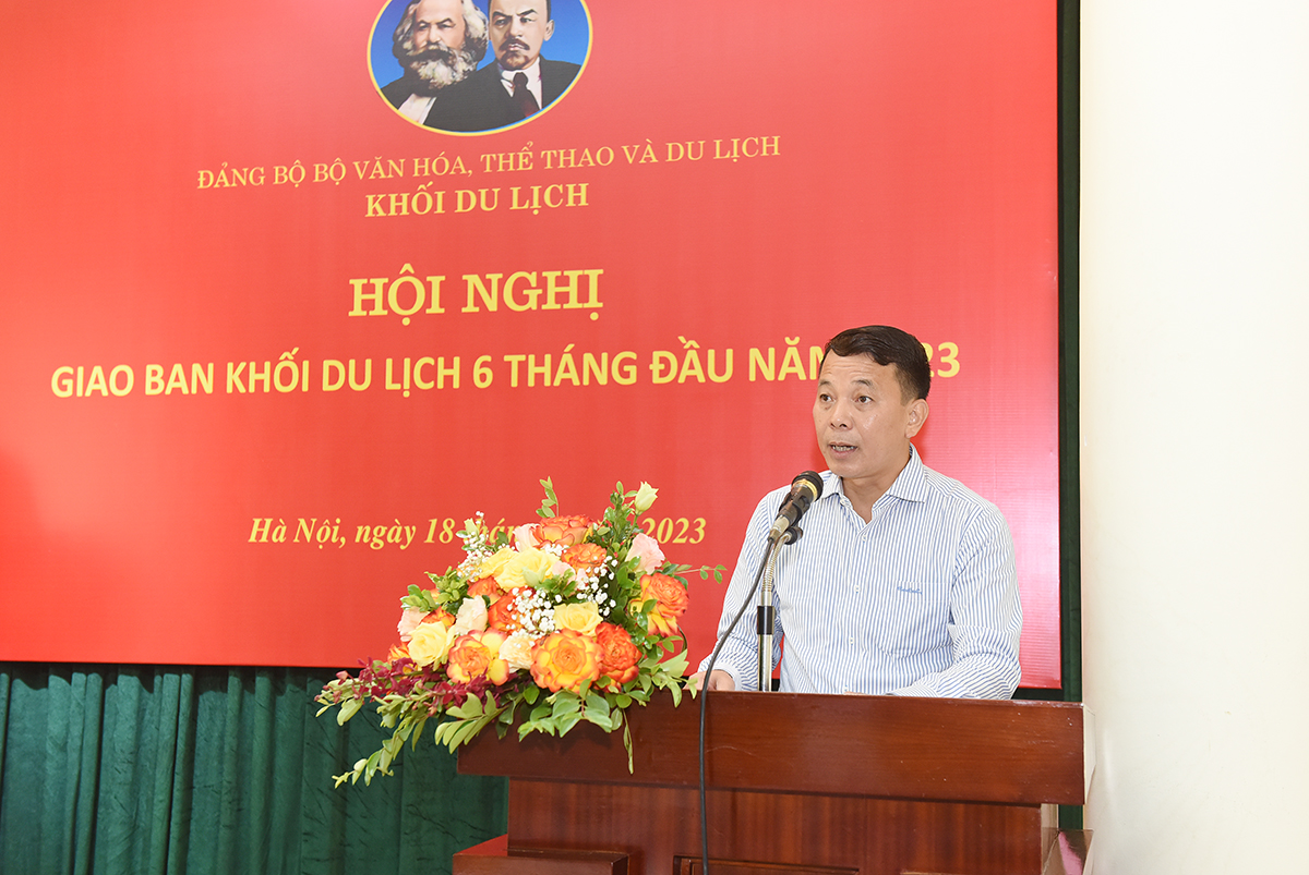 Hội nghị giao ban Đảng bộ Khối Du lịch 6 tháng đầu năm 2023 - Ảnh 2.