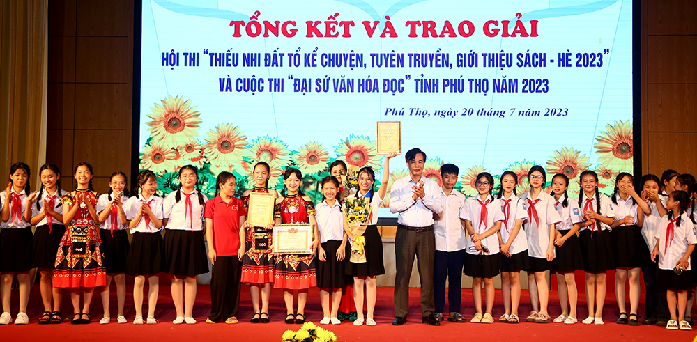 Phú Thọ: Hội thi “Thiếu nhi Đất Tổ kể chuyện, tuyên truyền, giới thiệu sách - Hè 2023” - Ảnh 4.