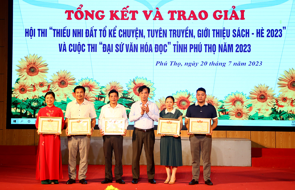 Phú Thọ: Hội thi “Thiếu nhi Đất Tổ kể chuyện, tuyên truyền, giới thiệu sách - Hè 2023” - Ảnh 5.