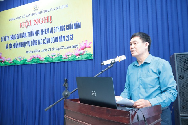Hội nghị Sơ kết và Tập huấn bồi dưỡng kiến thức, nghiệp vụ của Công đoàn Bộ VHTTDL - Ảnh 1.