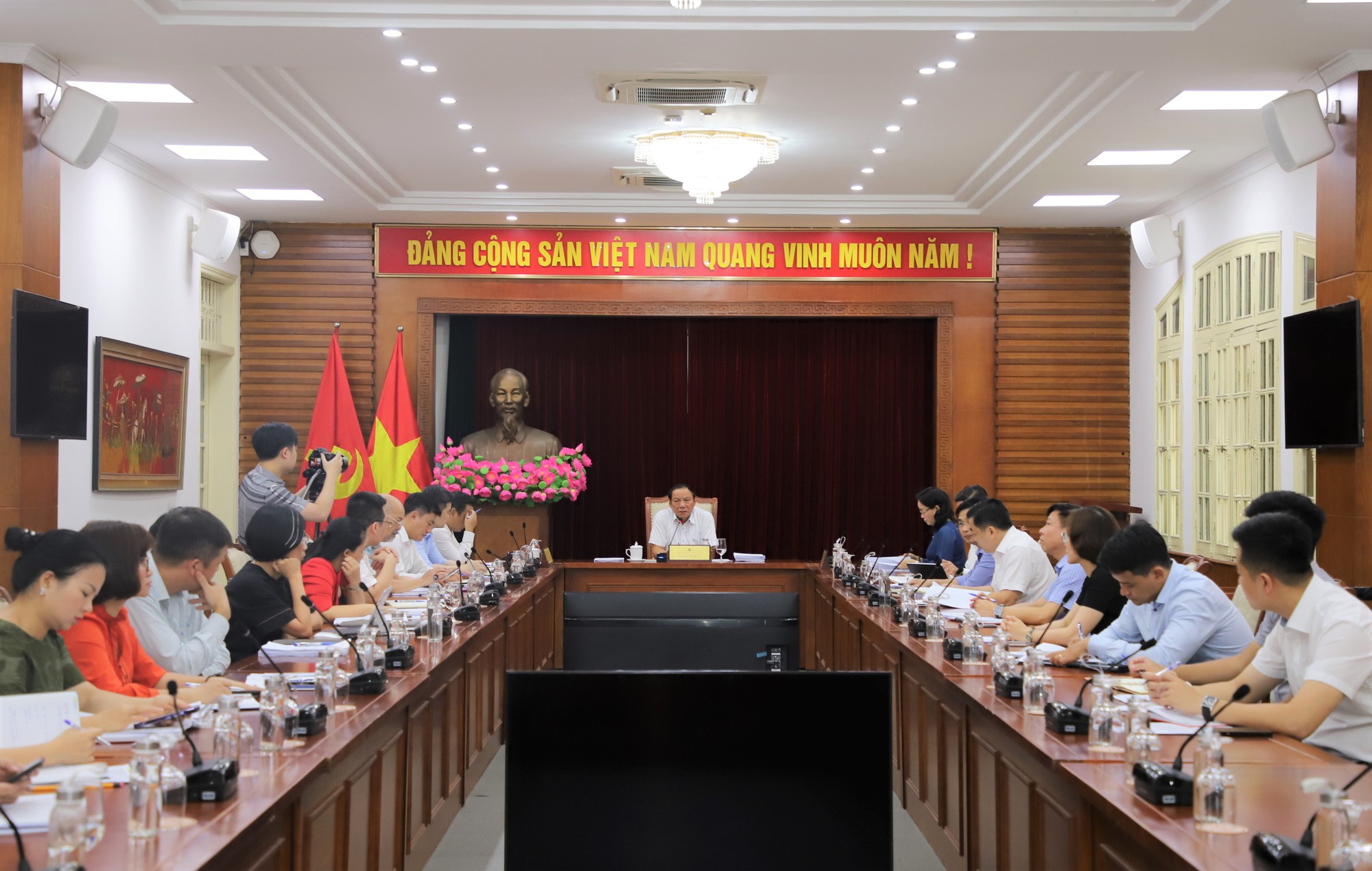 Khẩn trương hoàn thiện mọi công tác chuẩn bị tổ chức các hoạt động kỷ niệm 78 năm Ngày truyền thống Ngành Văn hóa - Ảnh 1.