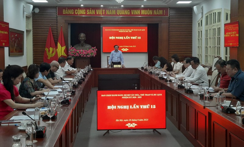 Hội nghị Ban Chấp hành Đảng bộ Bộ VHTTDL lần thứ 15 - Ảnh 1.