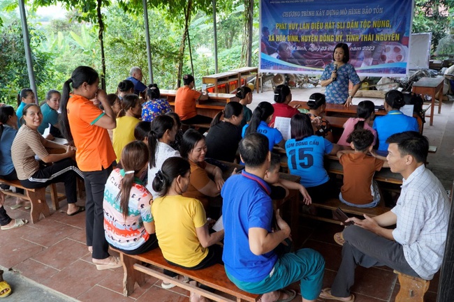Xây dựng mô hình bảo tồn, phát huy làn điệu hát Sli dân tộc Nùng, tỉnh Thái Nguyên - Ảnh 1.