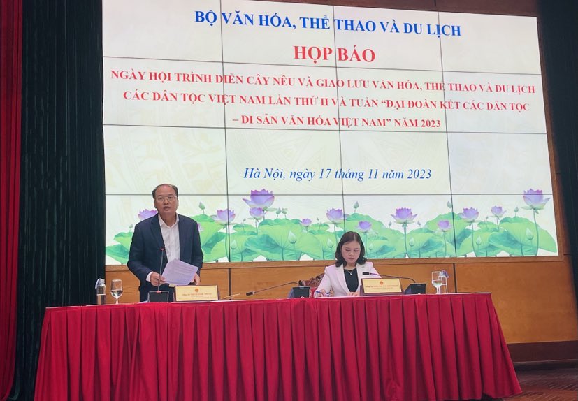 6 tỉnh tham gia Ngày hôi trình diễn cây Nêu - Ảnh 1.
