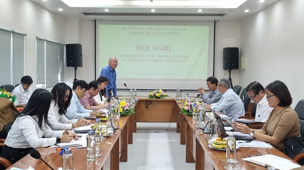 Cụm thi đua ngành VHTTDL các tỉnh Tây Nguyên tổng kết công tác thi đua năm 2023 - Ảnh 1.
