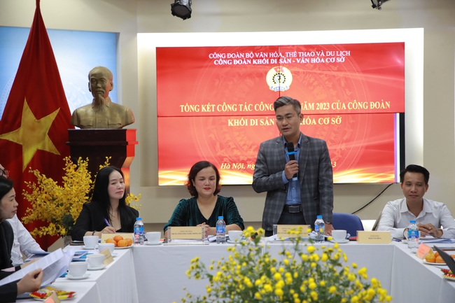 Hội nghị tổng kết hoạt động Công đoàn Khối Di sản, Văn hóa Cơ sở năm 2023 - Ảnh 2.