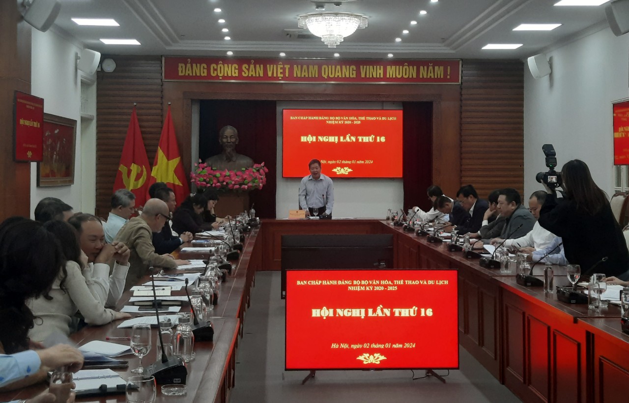 Hội nghị lần thứ 16 Ban chấp hành Đảng bộ Bộ VHTTDL - Ảnh 3.