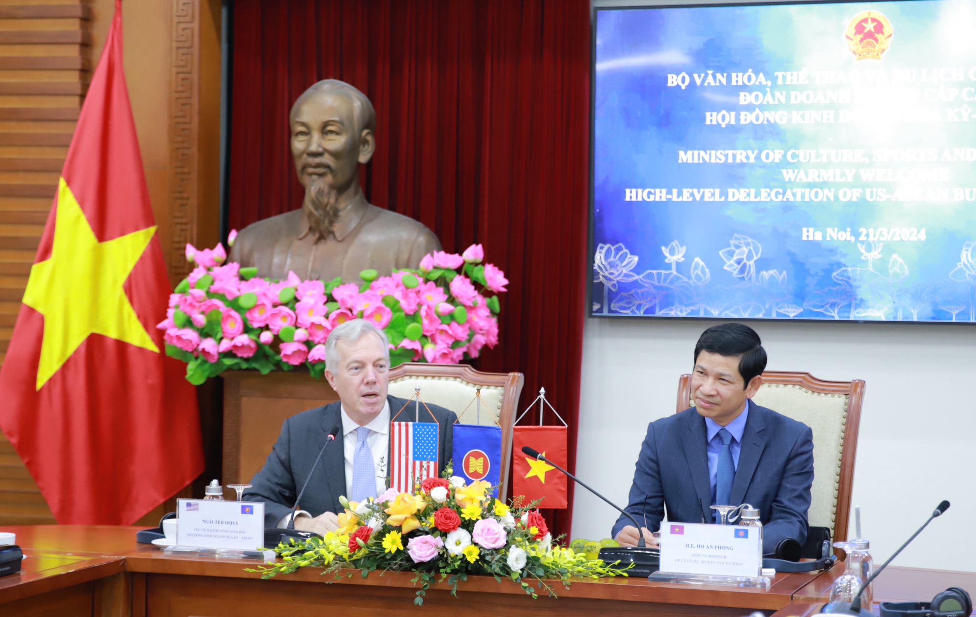 Thứ trưởng Hồ An Phong tiếp Đoàn Doanh nghiệp Cấp cao Hội đồng Kinh doanh Hoa Kỳ-ASEAN - Ảnh 2.