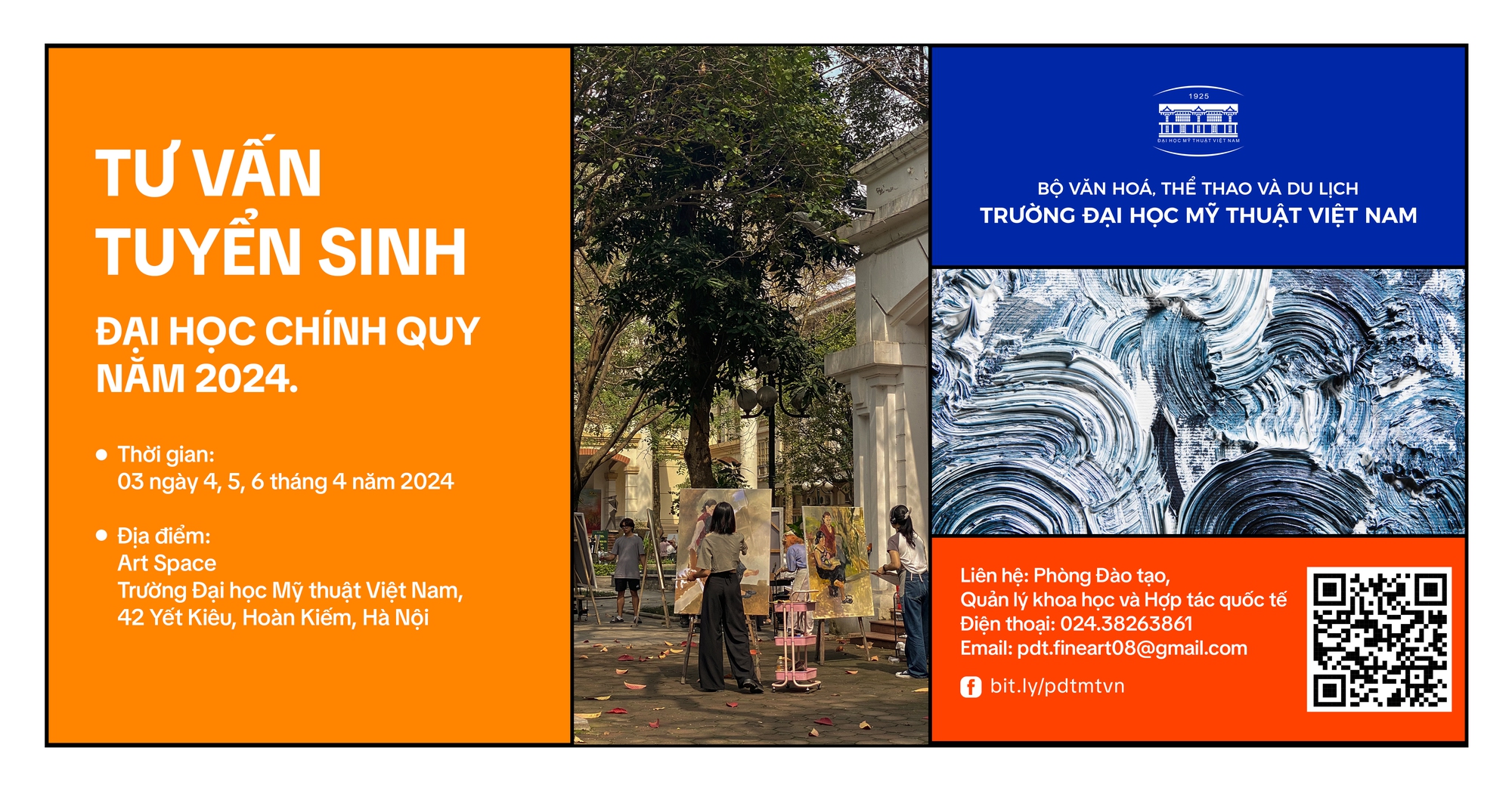 Trường Đại học Mỹ thuật Việt Nam tổ chức tư vấn tuyển sinh Đại học chính quy năm 2024 - Ảnh 1.