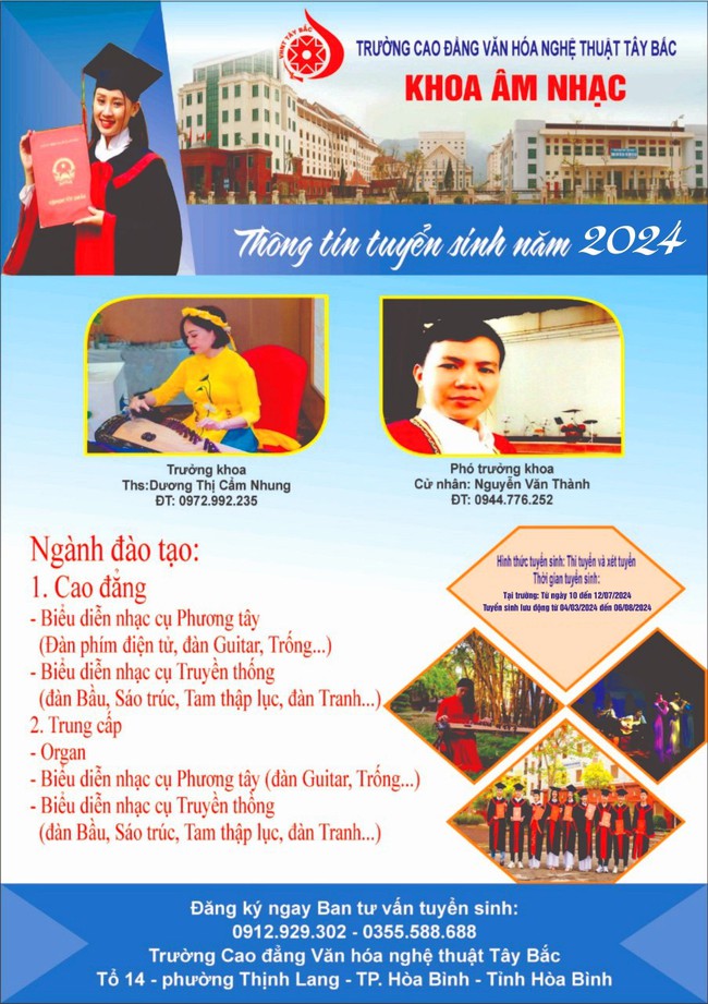 Trường Cao đẳng Văn hóa Nghệ thuật Tây Bắc thông báo tuyển sinh trình độ trung cấp, cao đẳng chính quy năm 2024 - Ảnh 4.