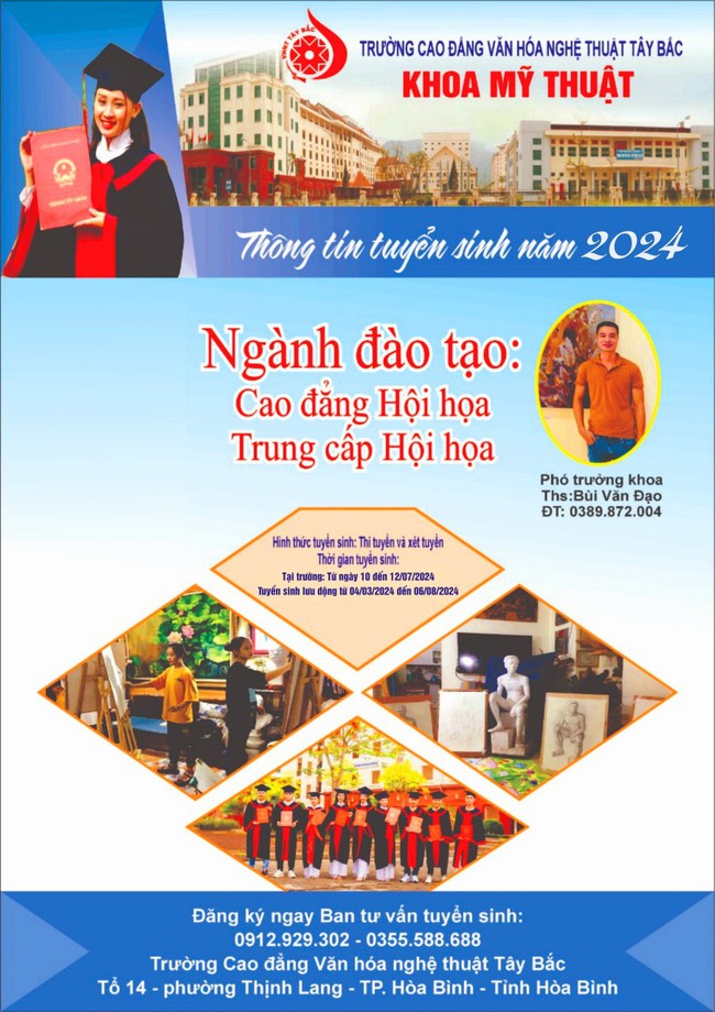 Trường Cao đẳng Văn hóa Nghệ thuật Tây Bắc thông báo tuyển sinh trình độ trung cấp, cao đẳng chính quy năm 2024 - Ảnh 6.
