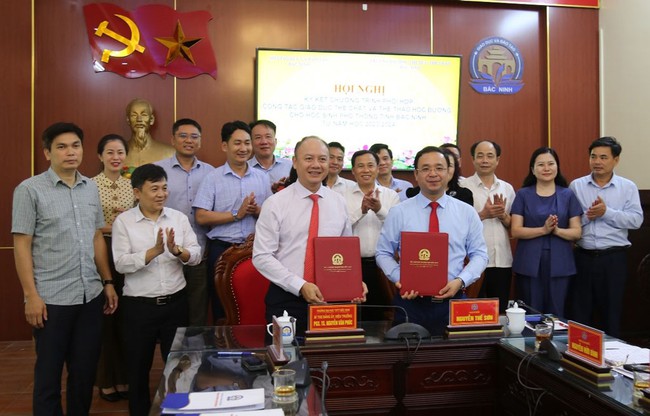 Phối hợp giáo dục thể chất và thể thao học đường cho học sinh Bắc Ninh - Ảnh 1.