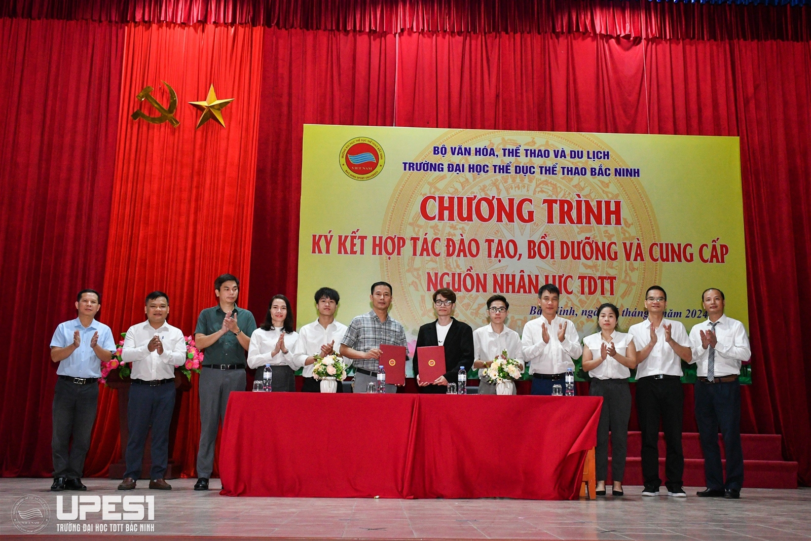 Chương trình ký kết hợp tác đào tạo, bồi dưỡng và cung cấp nguồn nhân lực TDTT tại Trường Đại học TDTT Bắc Ninh năm 2024 - Ảnh 4.
