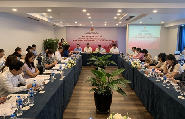 Tổ chức Hội nghị, tọa đàm giáo dục truyền thông, tư vấn, đối thoại chính sách, pháp luật trong lĩnh vực VHTTDL năm 2024 - Ảnh 1.