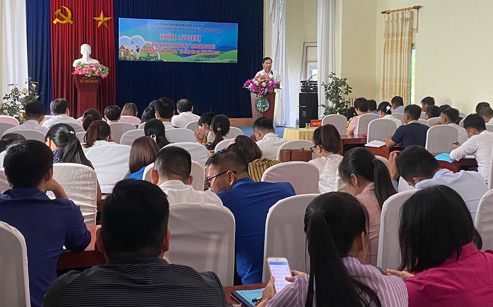 Yên Bái: Tập huấn phong trào “Toàn dân đoàn kết xây dựng đời sống văn hóa” và công tác gia đình - Ảnh 1.