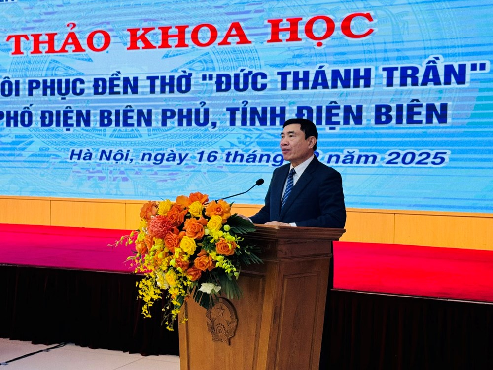 Bàn thảo việc phục hồi Đền thờ Đức Thánh Trần tại TP. Điện Biên Phủ: Cần gắn với quy hoạch di tích Chiến trường Điện Biên Phủ - Ảnh 2.