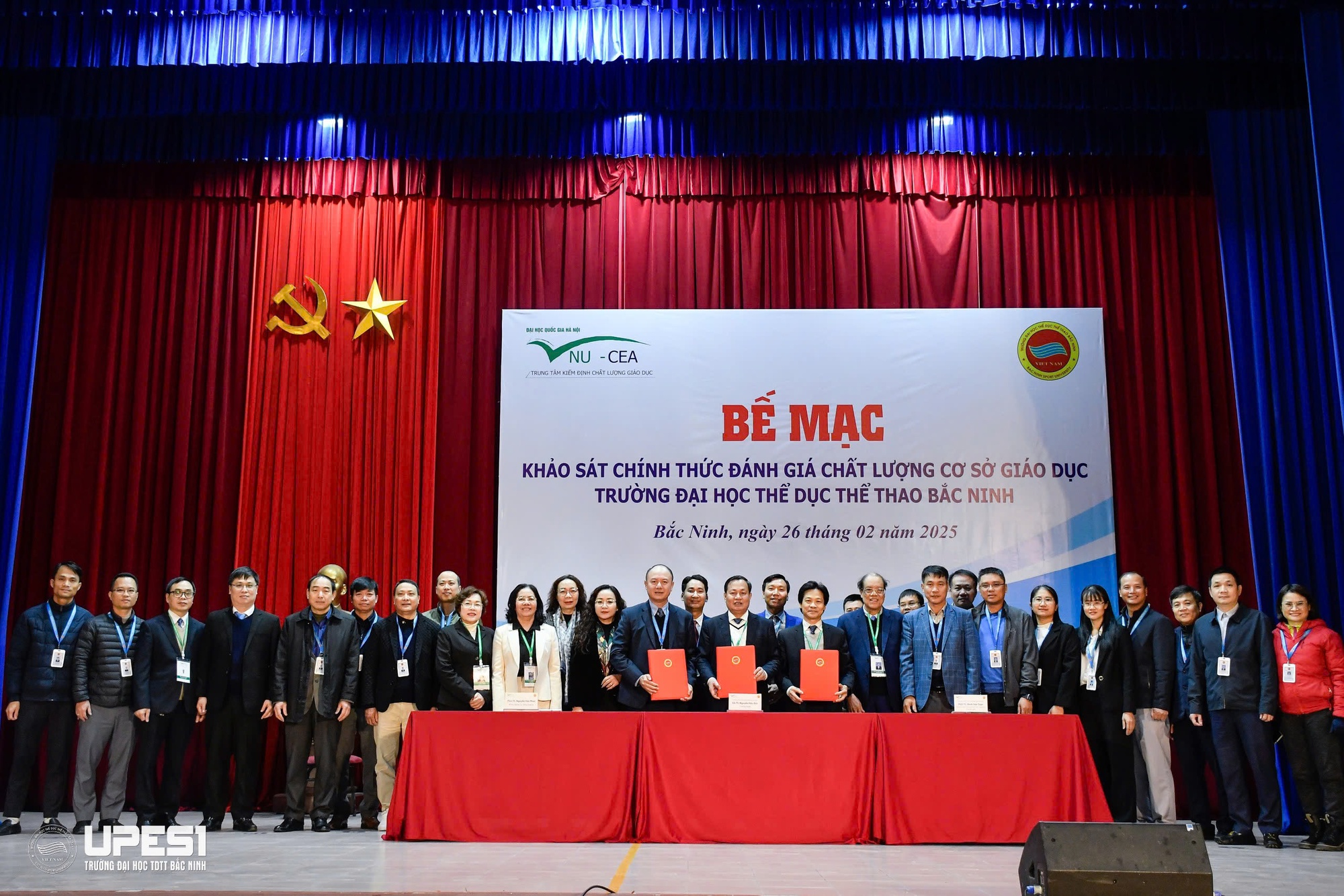 Bế mạc khảo sát chính thức đánh giá chất lượng cơ sở giáo dục Trường Đại học TDTT Bắc Ninh - Ảnh 5.