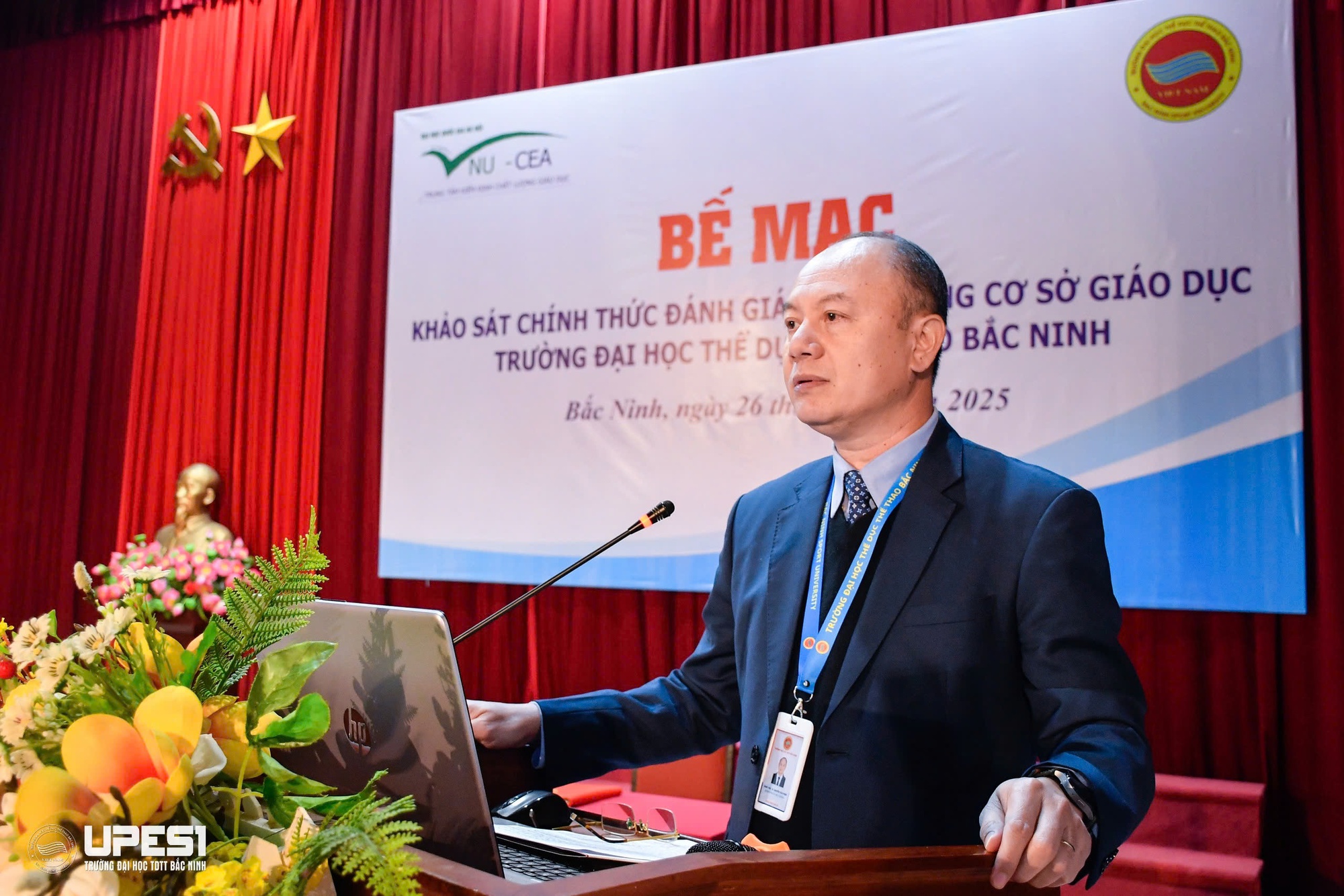 Bế mạc khảo sát chính thức đánh giá chất lượng cơ sở giáo dục Trường Đại học TDTT Bắc Ninh - Ảnh 2.