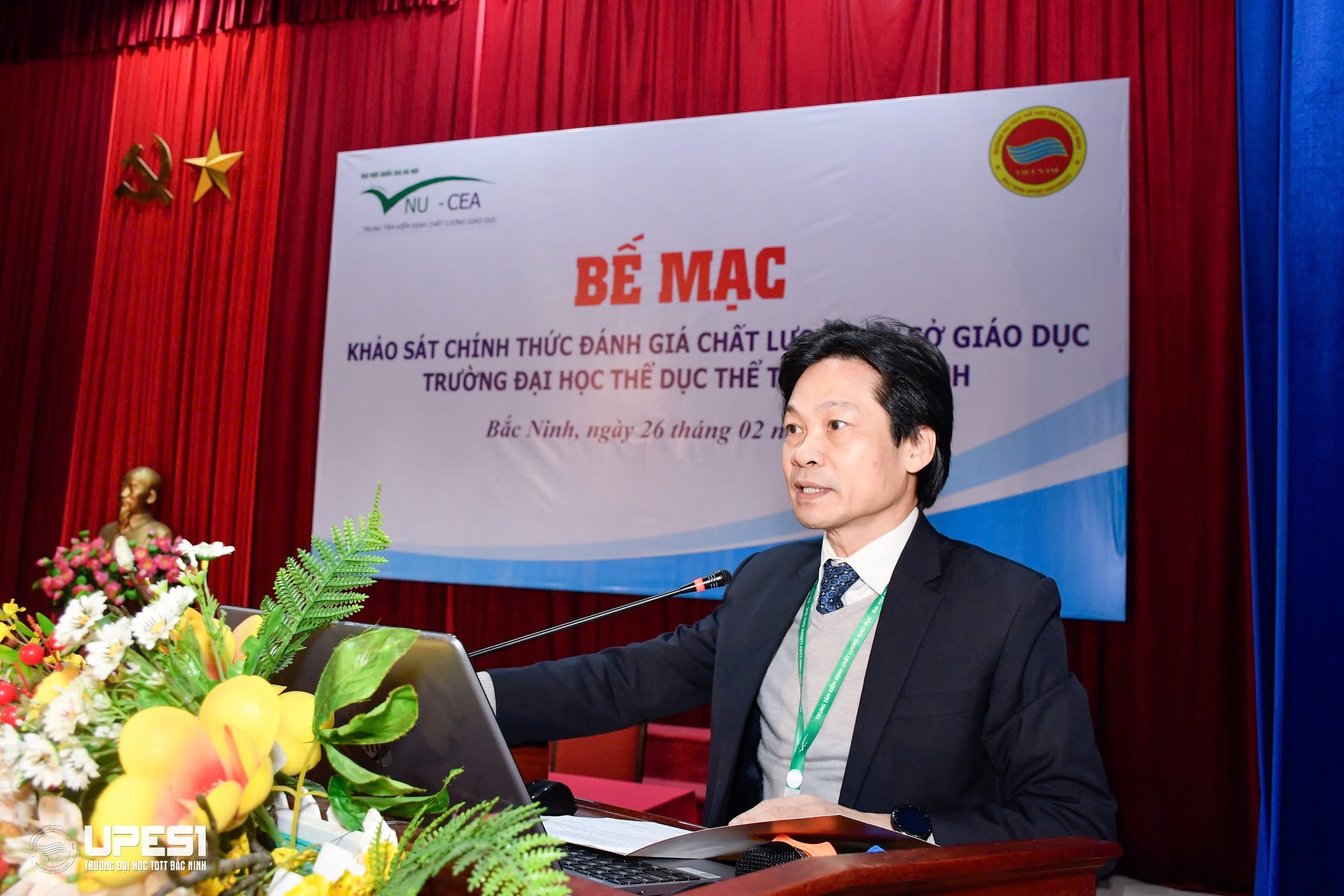 Bế mạc khảo sát chính thức đánh giá chất lượng cơ sở giáo dục Trường Đại học TDTT Bắc Ninh - Ảnh 4.