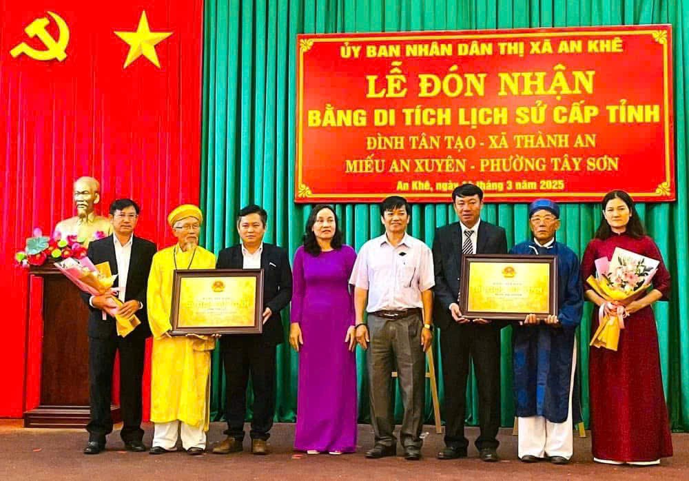 Gia Lai: Trao bằng xếp hạng di tích cấp tỉnh cho 2 di tích tại TX. An Khê - Ảnh 1.