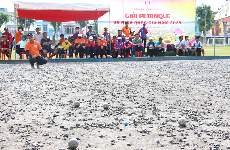 Sôi nổi Giải Petanque vô địch Quốc gia năm 2025 tại Đồng Tháp - Ảnh 2.