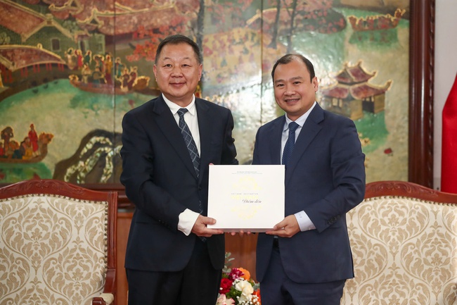 Thứ trưởng Thường trực Lê Hải Bình tiếp Tổng Giám đốc Đài Phát thanh và Truyền hình Trung ương Trung Quốc khu vực Châu Á - Thái Bình Dương - Ảnh 3.