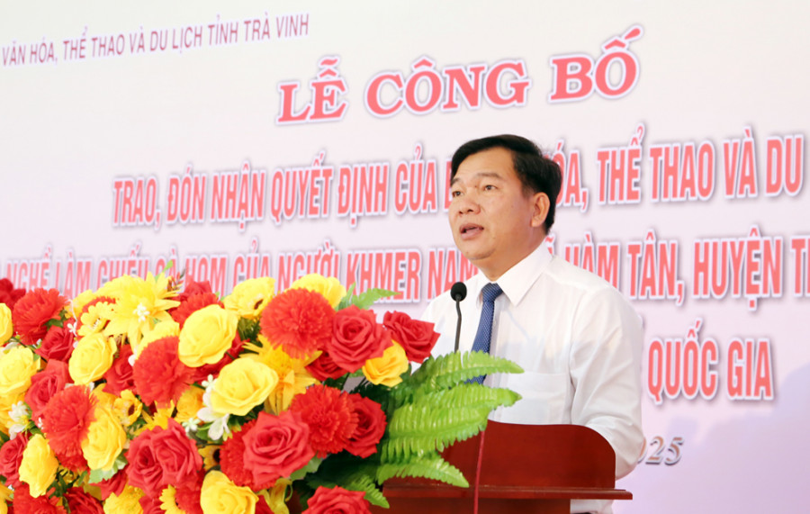 Trà Vinh: Làng nghề dệt chiếu Cà Hom xã Hàm Tân được công nhận di sản văn hóa phi vật thể quốc gia - Ảnh 3.