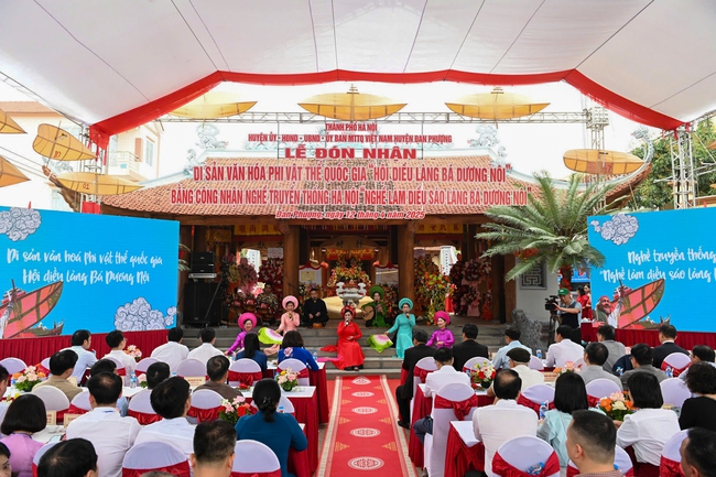 Hội diều làng Bá Dương Nội được công nhân Di sản văn hóa phi vật thể quốc gia - Ảnh 1.
