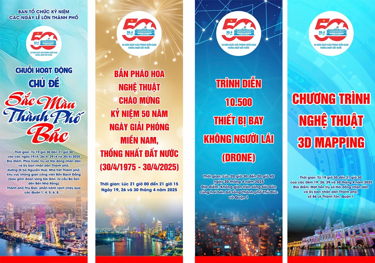 TP. Hồ Chí Minh: Trình diễn 3D mapping quốc tế, thêm nhiều tour du lịch mới dịp 50 năm thống nhất - Ảnh 4.