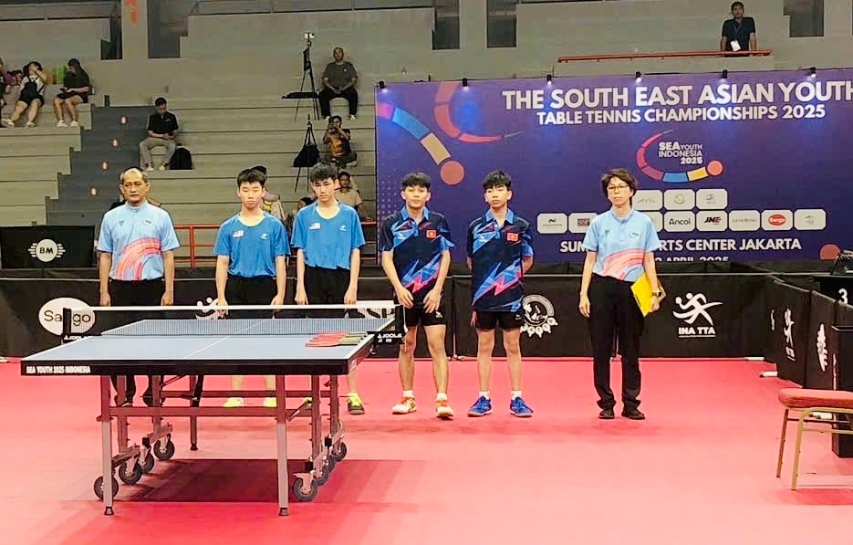 Tuấn Anh, Đức Việt giành Huy chương vàng Giải bóng bàn trẻ Đông Nam Á 2025 - Ảnh 2.