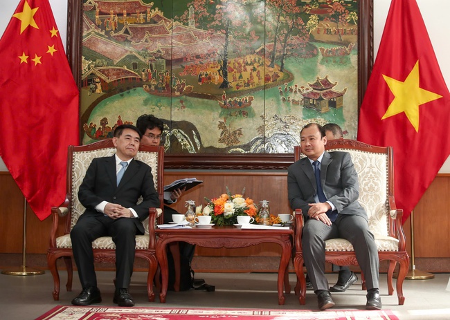 Thứ trưởng Thường trực Lê Hải Bình tiếp làm việc với Phó Chủ tịch tỉnh Hồ Nam, Trung Quốc - Ảnh 3.