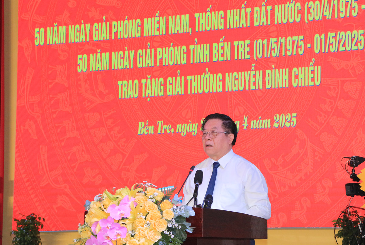Bến Tre kỷ niệm 50 năm Ngày giải phóng miền Nam, thống nhất đất nước, 50 năm Ngày giải phóng tỉnh Bến Tre - Ảnh 4.