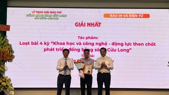 Trao 22 tác phẩm đoạt giải báo chí Đồng bằng sông Cửu Long - Ảnh 1.