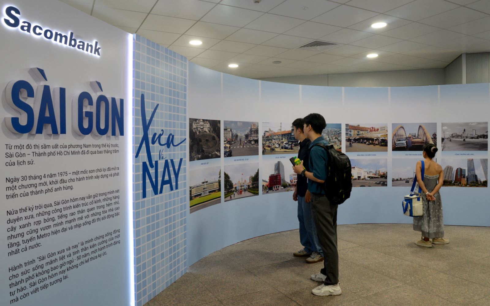Triển lãm 'Sài Gòn xưa và nay' tái hiện hành trình lịch sử tại nhà ga Metro Bến Thành - Ảnh 4.