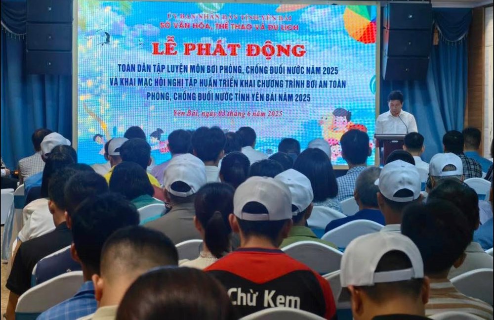Yên Bái phát động toàn dân luyện tập môn bơi, phòng, chống đuối nước - Ảnh 1.