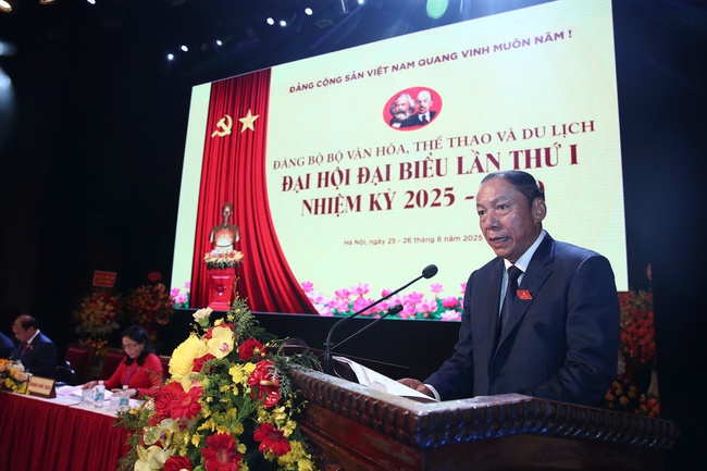 Khai mạc Đại hội đại biểu Đảng bộ Bộ Văn hóa, Thể thao và Du lịch lần thứ I, nhiệm kỳ 2025- 2030 - Ảnh 16.