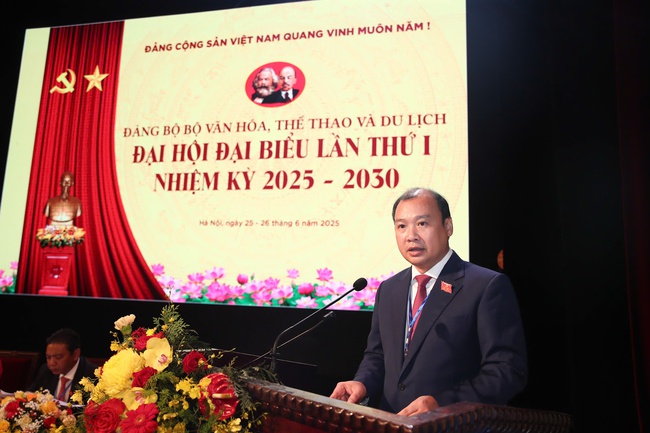Khai mạc Đại hội đại biểu Đảng bộ Bộ Văn hóa, Thể thao và Du lịch lần thứ I, nhiệm kỳ 2025- 2030 - Ảnh 18.