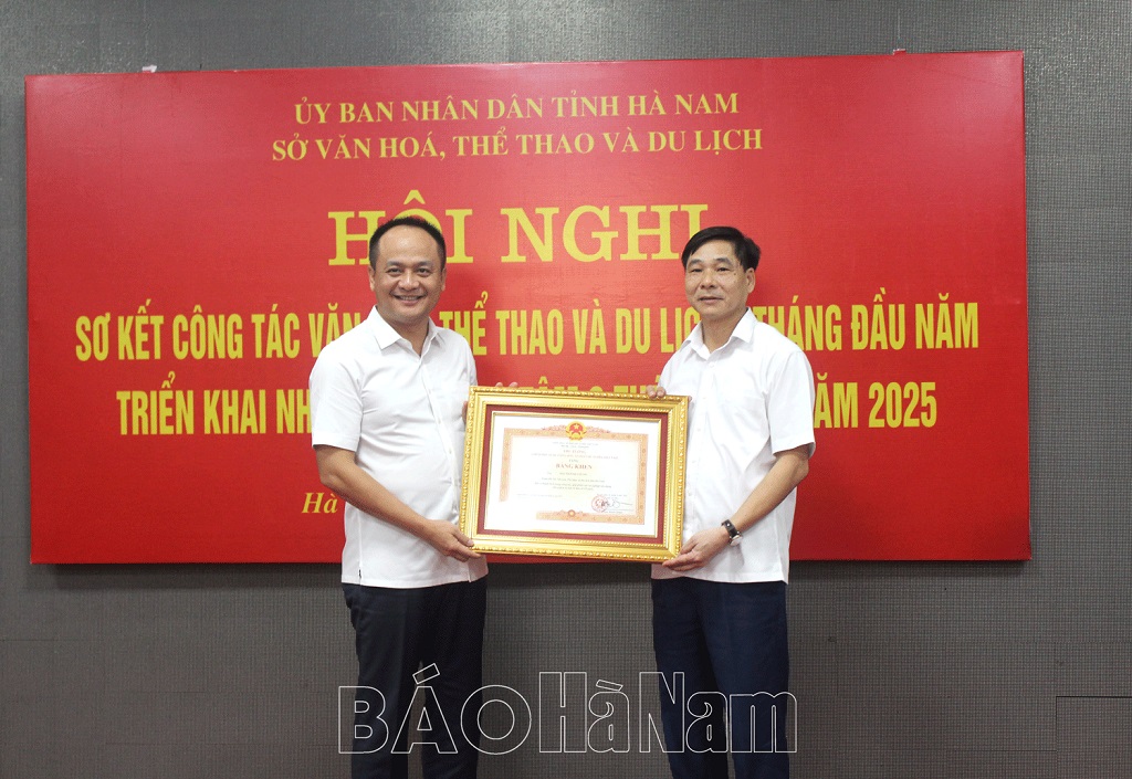 Sở Văn hóa, Thể thao và Du lịch Hà Nam sơ kết công tác 6 tháng đầu năm 2025 - Ảnh 3.