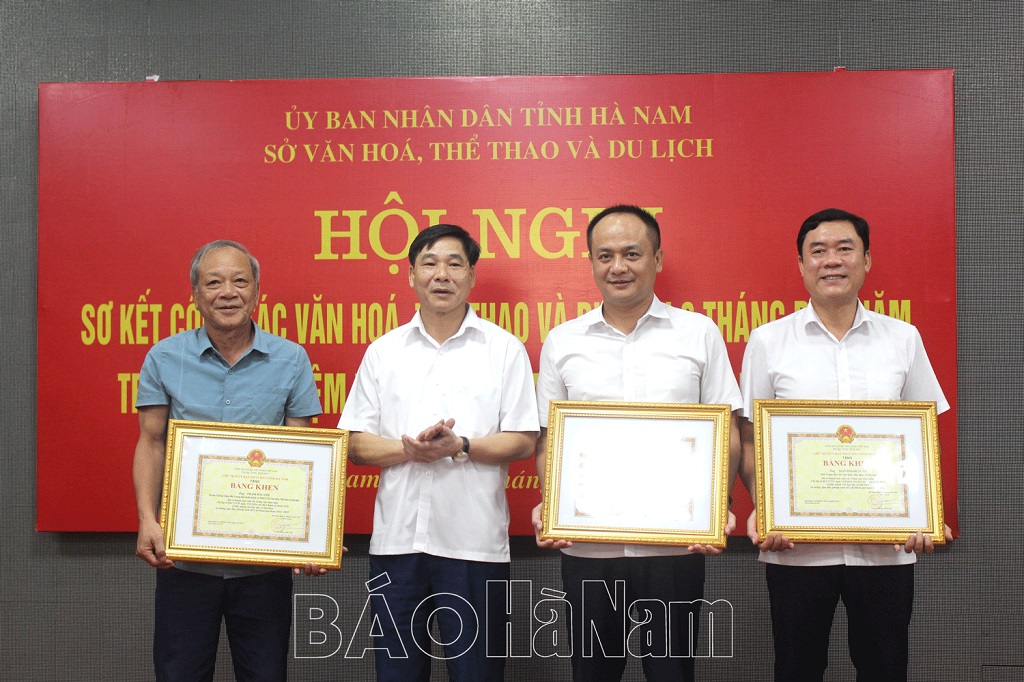 Sở Văn hóa, Thể thao và Du lịch Hà Nam sơ kết công tác 6 tháng đầu năm 2025 - Ảnh 4.