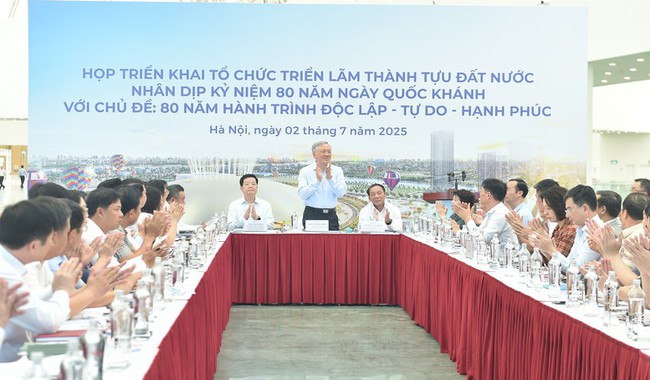 Đến 15/8 phải hoàn thành công tác chuẩn bị tổ chức Triển lãm "80 năm Hành trình Độc lập - Tự do - Hạnh phúc" - Ảnh 1.