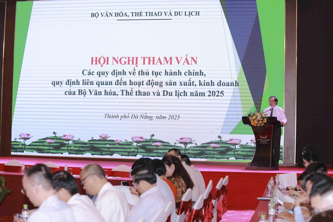 Hội nghị tham vấn các quy định về TTHC, quy định liên quan đến sản xuất, kinh doanh của Bộ VHTTDL - Ảnh 1.